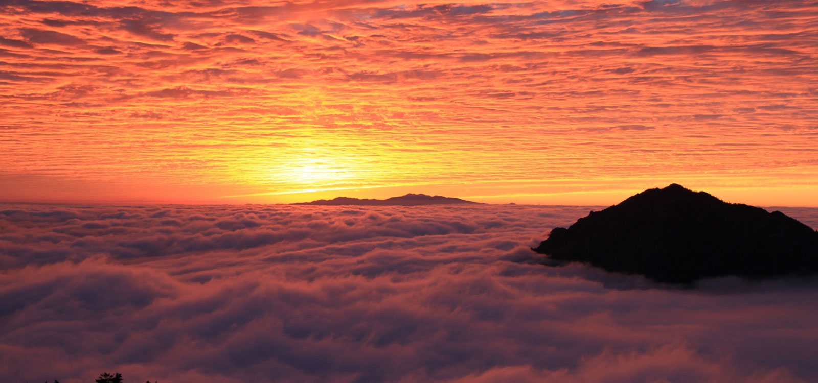 ropeway with sunset views